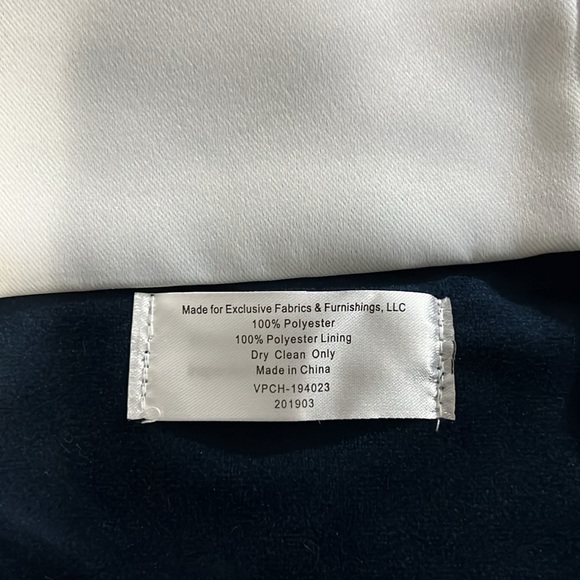 Olivia Signature Velvet Curtains | 2 Single Panel Blackout Curtains | 50"W; 84"L - Picture 2 of 10